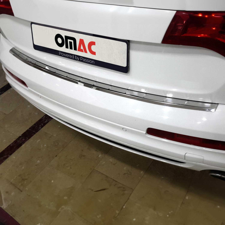 2007-2015 Audi Q7 4L Rear Bumper Guard Stainless Steel Glossy