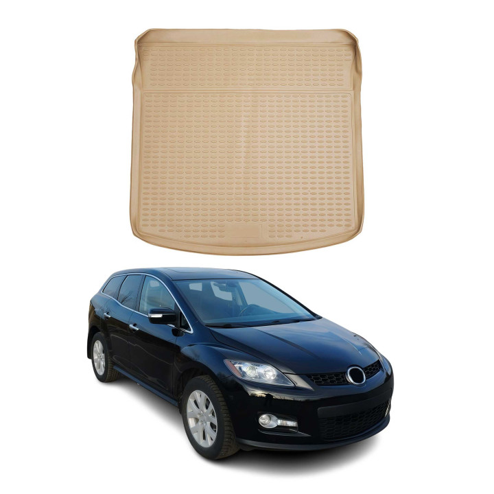 2007-2012 Mazda CX-7 Cargo Liner Trunk Mat All-Weather Beige
