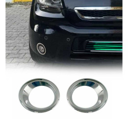 2009-2011 Kia Soul Pre-FL Fog Light Lamp Bezel Cover Stainless Steel Silver 2-Piece