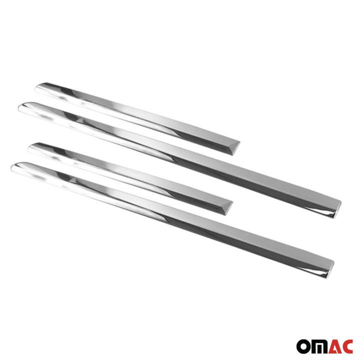 2011-2015 Kia Sorento Side Door Molding Trim Skirt Garnish Stainless Steel Silver 4-Piece