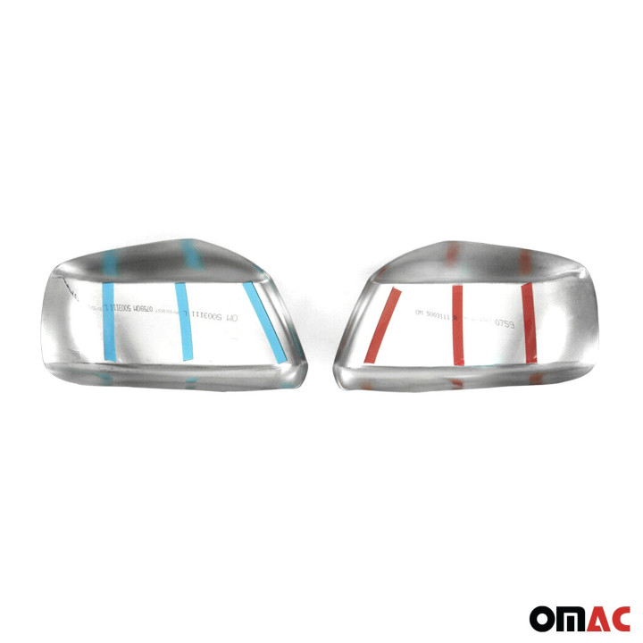 2005-2021 Nissan Frontier Side Mirror Cover Caps Stainless Steel Silver 2-Piece