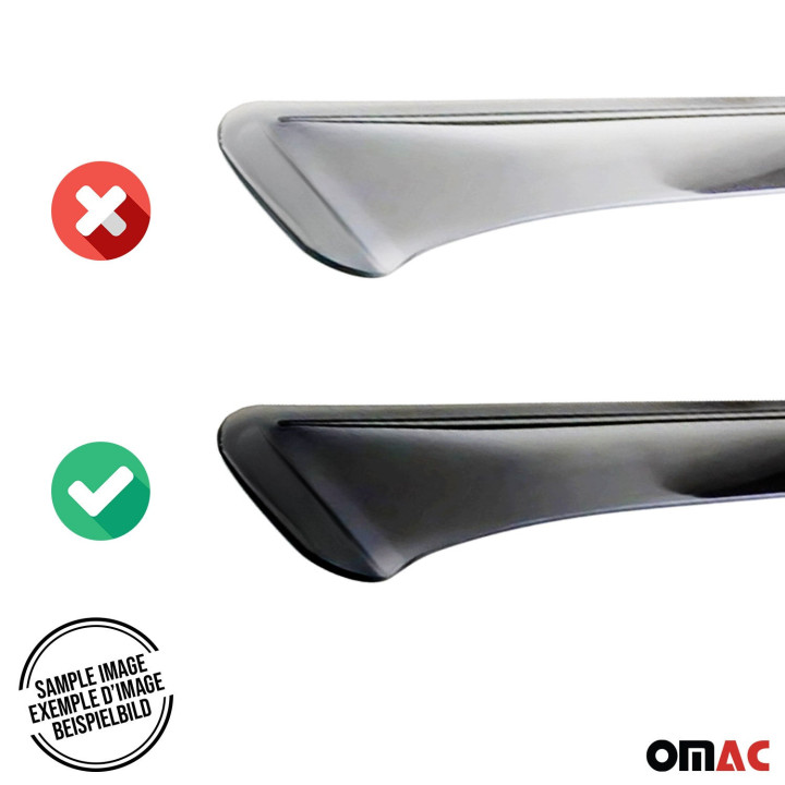 2016-2021 Hyundai Tucson Window Visor Vent Rain Deflector 4-Piece Smoke