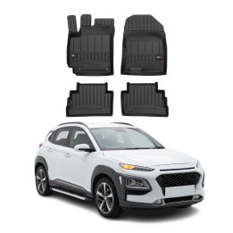 2018-2023 Hyundai Kona Premium Floor Mats Liners Full Set All-Weather Heavy Duty