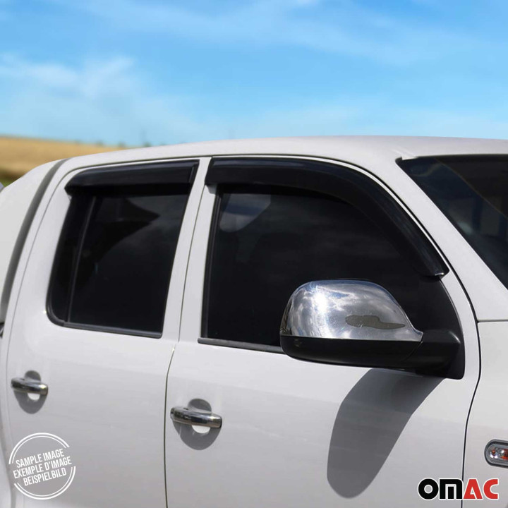 2005-2014 Nissan Frontier Window Visor Vent Rain Deflector 4-Piece Smoke