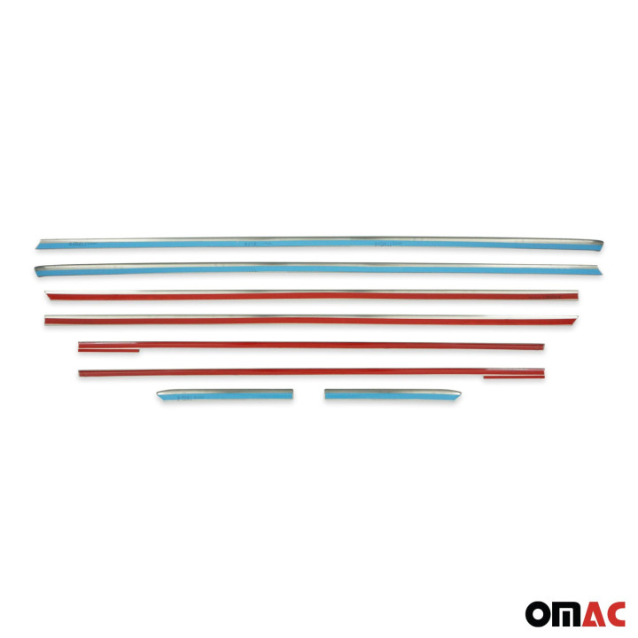 2016-2024 Mercedes Metris L3 Long Window Molding Trim Streamer Stainless Steel 8x