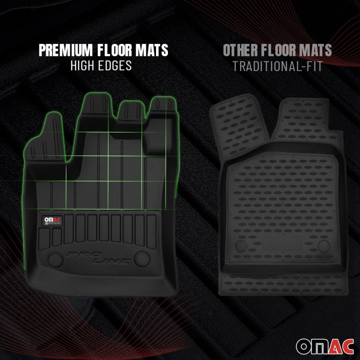 2019-2026 Toyota Corolla Sedan Wagon Premium Floor Mats Liners Full Set All-Weather Heavy Duty