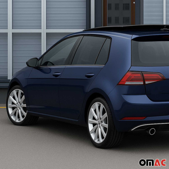 2015-2021 VW Golf Mk7 Window Molding Trim Streamer Stainless Steel Dark 4-Piece