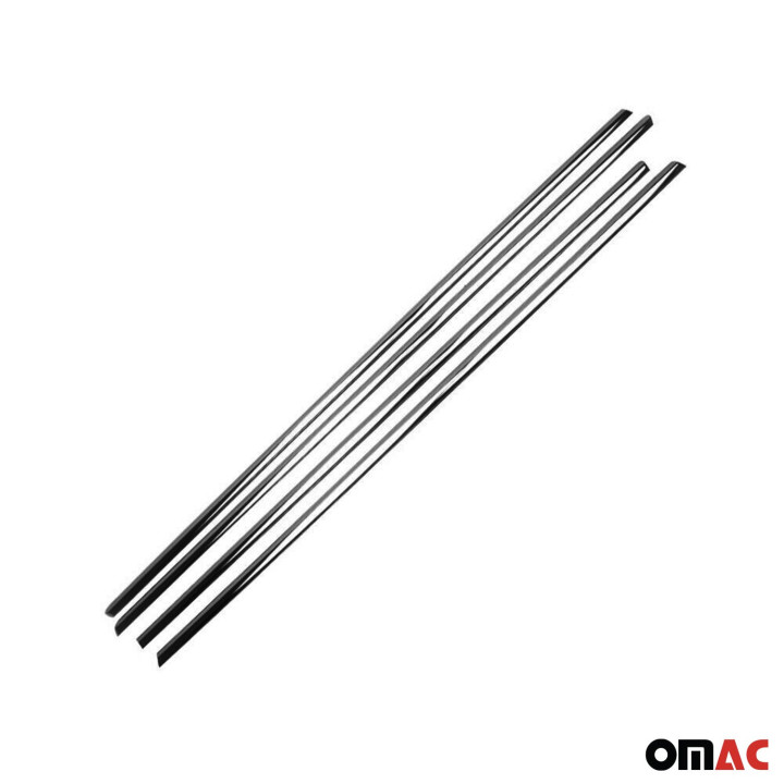 2015-2021 VW Golf Mk7 Window Molding Trim Streamer Stainless Steel Dark 4-Piece