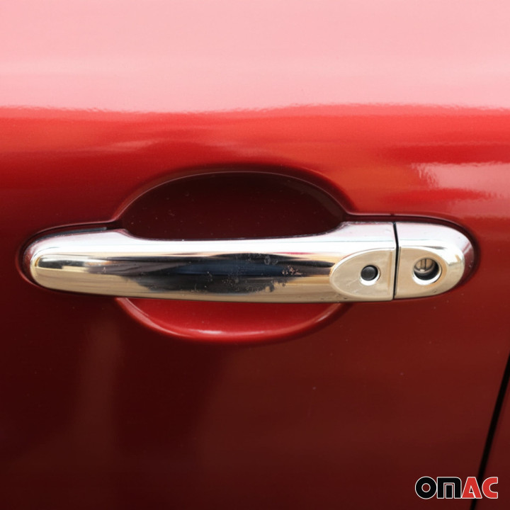 2011-2017 Nissan Juke Car Door Handle Cover Protector Stainless Steel Chrome Keyless