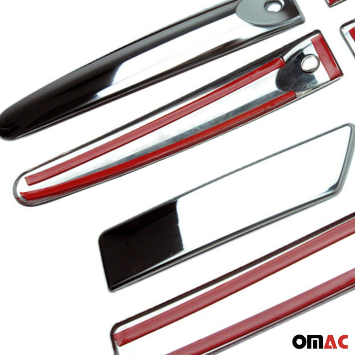 2011-2017 Nissan Juke Car Door Handle Cover Protector Stainless Steel Chrome Keyless
