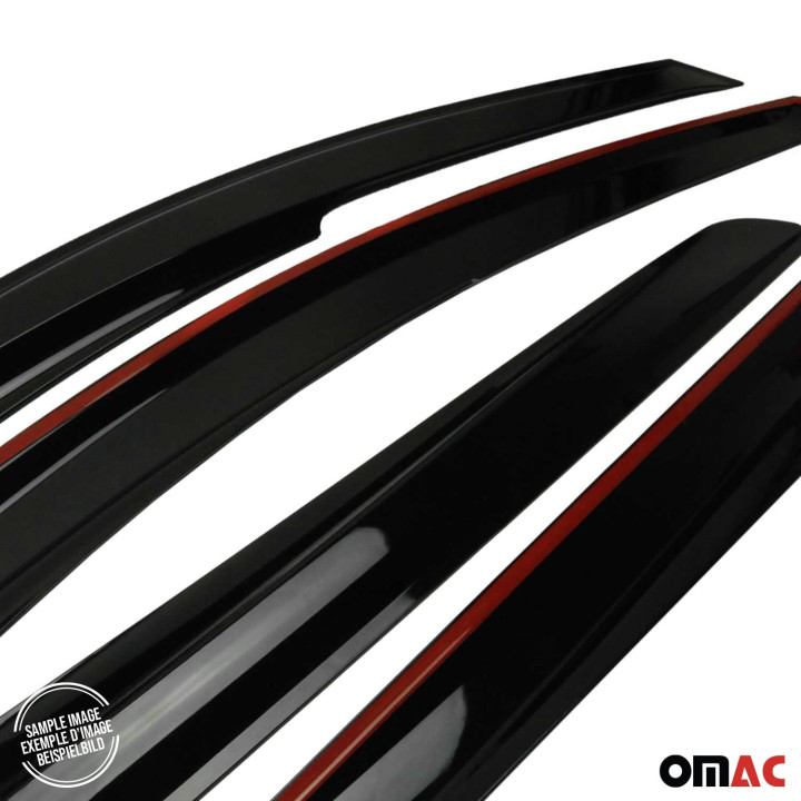 2011-2018 Nissan Juke Window Visor Vent Rain Deflector 4-Piece Smoke