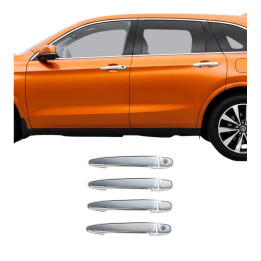 2007-2011 Toyota Camry Car Door Handle Cover Protector Chrome 2 Key Hole