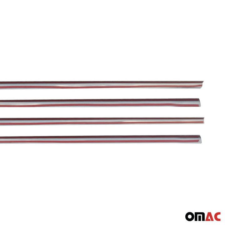 2009-2013 Toyota Corolla Window Molding Trim Streamer Stainless Steel Silver 4-Piece