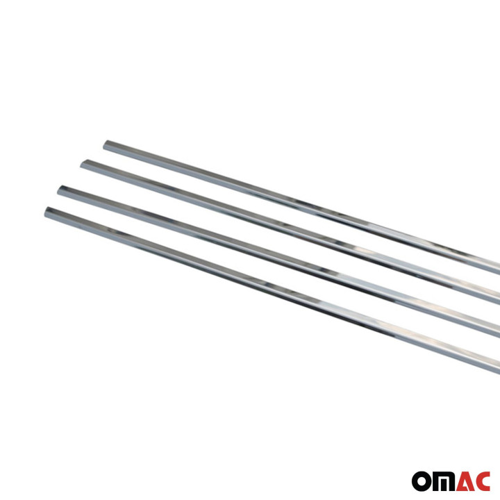 2009-2013 Toyota Corolla Window Molding Trim Streamer Stainless Steel Silver 4-Piece