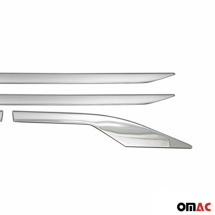 2018-2022 Toyota C-HR Side Door Molding Trim Skirt Garnish Stainless Steel Silver 4-Piece