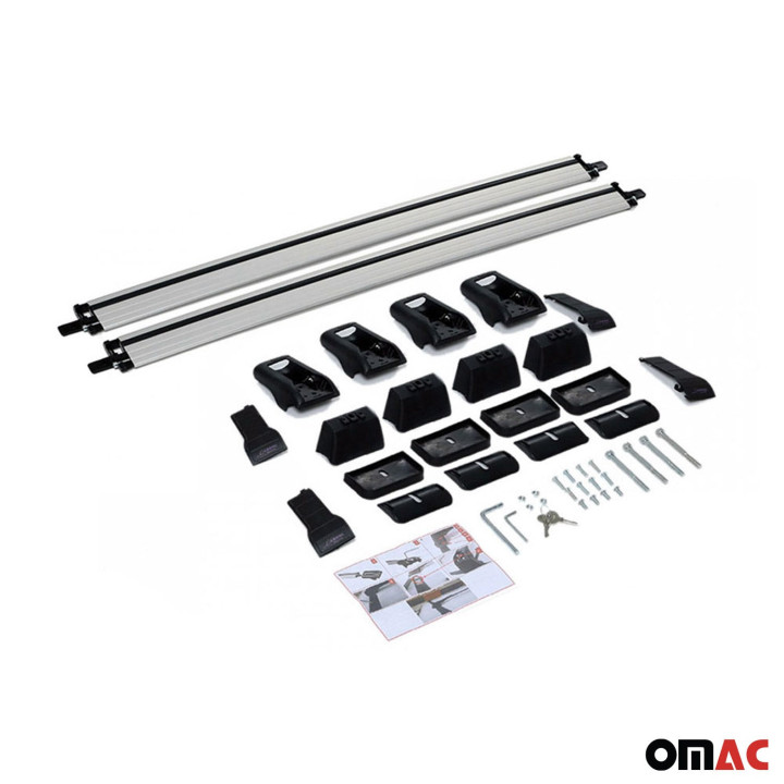 2003-2010 Porsche Cayenne Roof Rack Cross Bars Silver