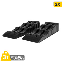 Multi-Level Ramps RV Trailer Camper Car Wheel Chocks / Stabilizer 2-Piece
