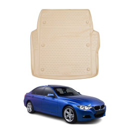 2012-2019 BMW 3 Series F30 Sedan / M3 F80 Cargo Liner Trunk Mat All-Weather Beige