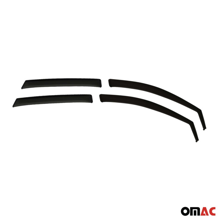 2018-2024 VW Tiguan Window Visor Vent Rain Deflector 4-Piece Smoke