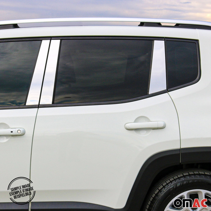 2006-2009 Land Rover Range Rover Sport Window B Pillar Posts Door Trim Stainless Steel
