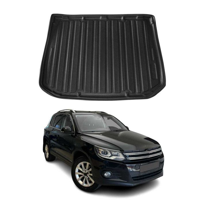 2009-2017 VW Tiguan Cargo Liner Trunk Mat All-Weather Black