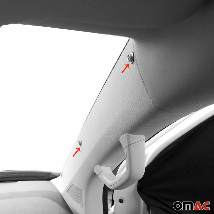 2014-2021 Ford Transit Connect Magnetic Window Curtains UV Protection Black