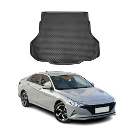 2021-2026 Hyundai Elantra Cargo Liner Trunk Mat All-Weather Black