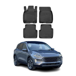 2020-2026 Ford Escape Floor Mats Liners Full Set All-Weather Black
