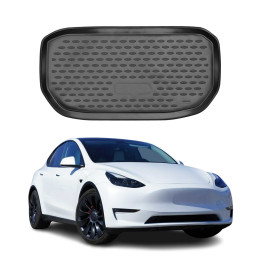 2020-2026 Tesla Model Y Cargo Liner Trunk Mat All-Weather Front Trunk Frunk Mat Black