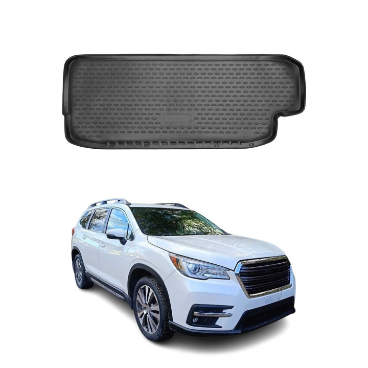 2019-2026 Subaru Ascent Cargo Liner Trunk Mat All-Weather behind 3rd Row Black