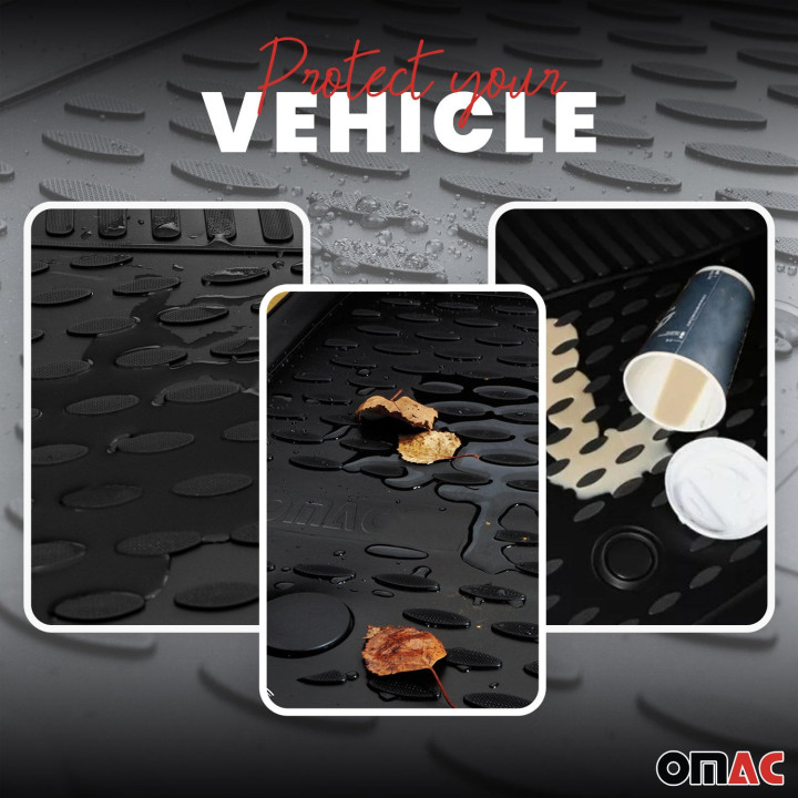 2021-2024 Volkswagen ID.4 Floor Mats Liners Full Set All-Weather Black