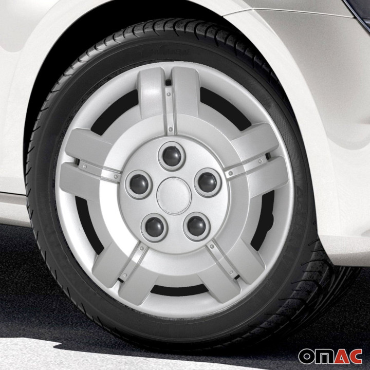 Montana Hub Caps Wheel Cover 15" Silver Full Set 4-Piece.