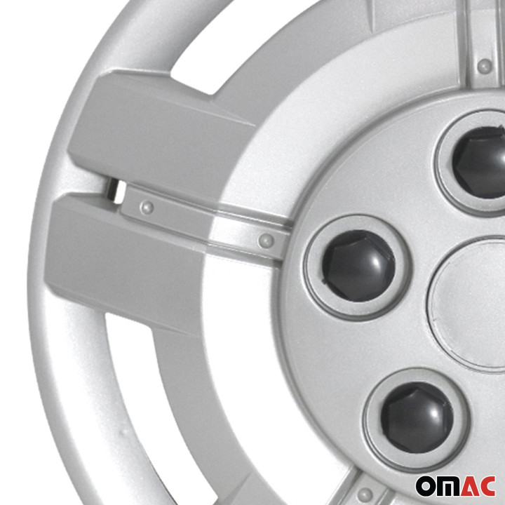 Montana Hub Caps Wheel Cover 15" Silver Full Set 4-Piece.