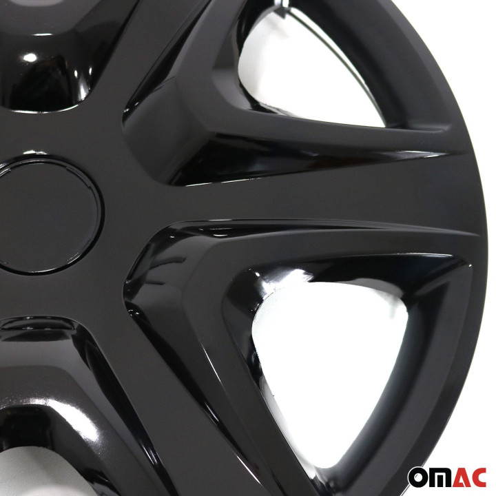 Virginia Hub Caps Wheel Cover 16" Black Full Set 4-Piece.