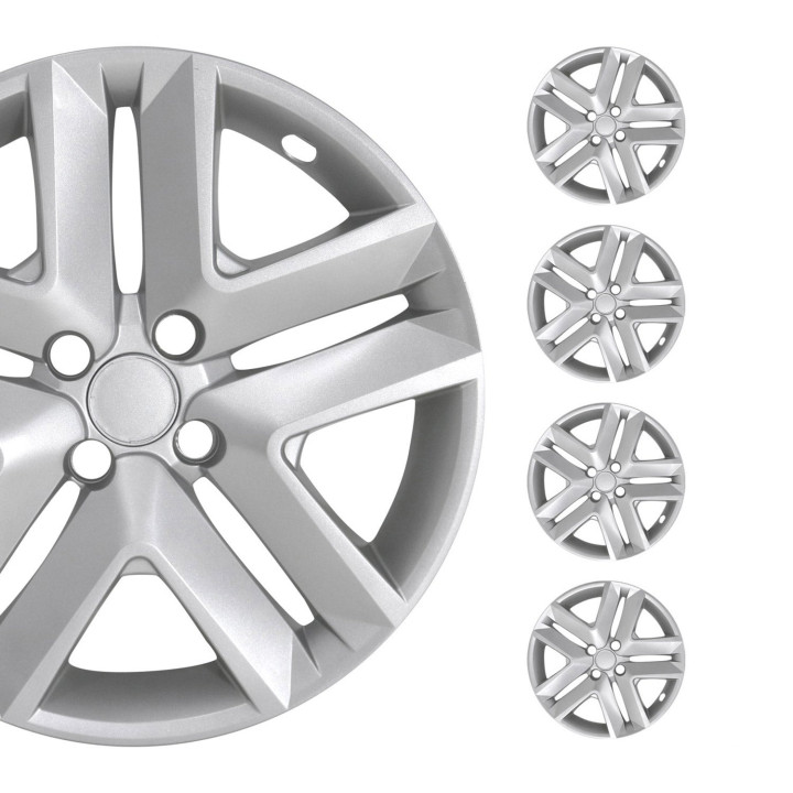 Colorado Hub Caps Wheel Cover 16" Silver Full Set 4-Piece.