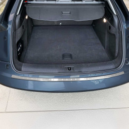 2013-2018 Audi Q3 (8U) Rear Bumper Guard Stainless Steel Brushed
