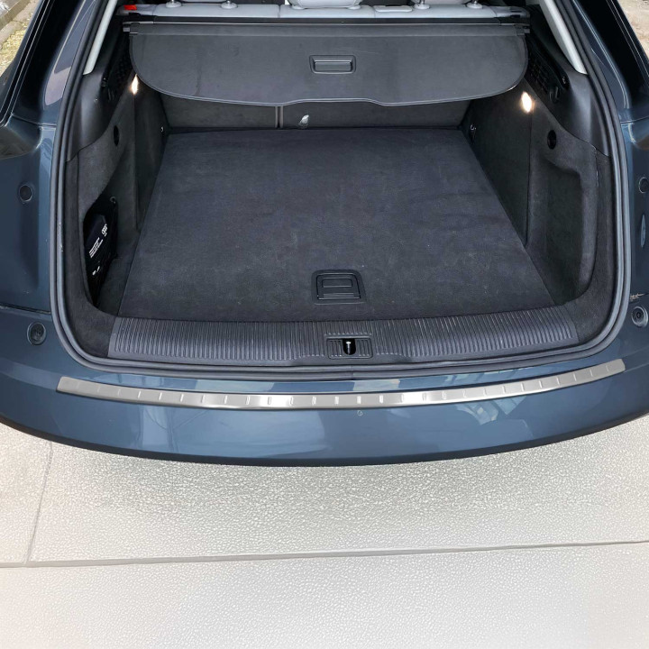 2013-2018 Audi Q3 (8U) Rear Bumper Guard Stainless Steel Brushed