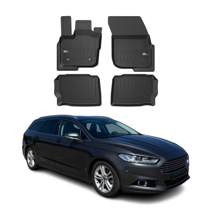 2013-2020 Ford Fusion Sedan Premium Floor Mats Liners Full Set All-Weather Heavy Duty