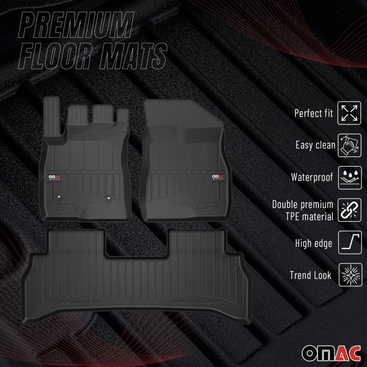 2021-2026 Chevrolet Trailblazer FWD Premium Floor Mats Liners Full Set All-Weather Heavy Duty