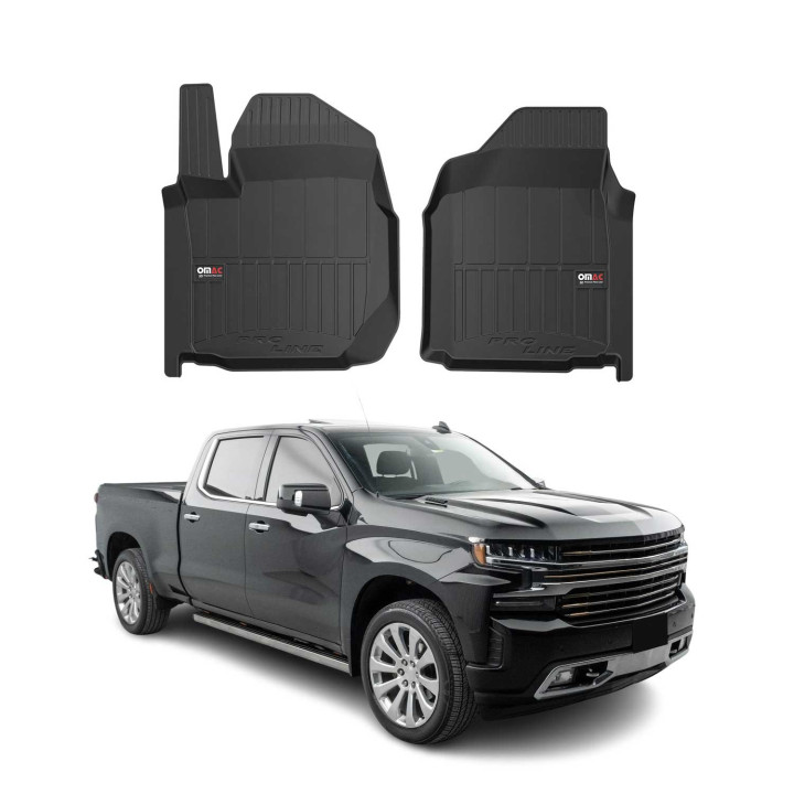 2020-2026 Chevrolet Silverado 3500HD GMC Sierra 3500HD Premium Floor Mats Liners Full Set All-Weather Heavy Duty