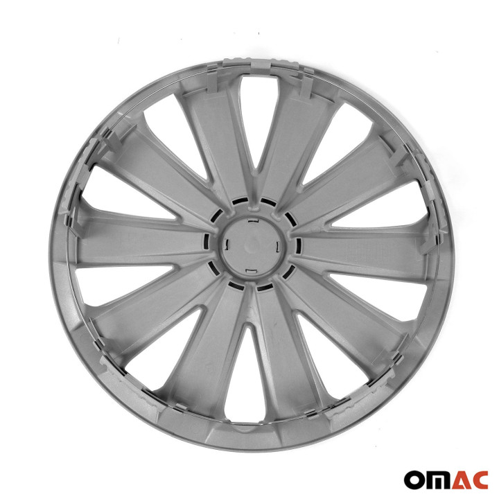 California Hub Caps Wheel Cover 15'' Silver Full Set 4-Piece.