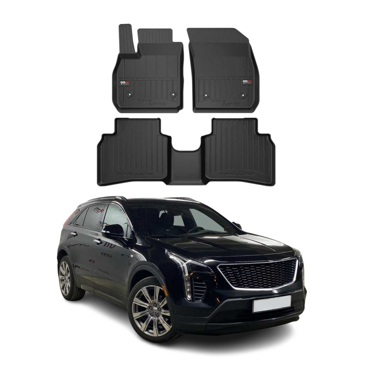 2019-2025 Cadillac XT4 Premium Floor Mats Liners Full Set All-Weather Heavy Duty