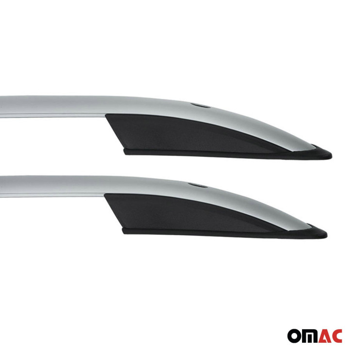 For 2003-2010 Porsche Cayenne Roof Rack Side Rails Aluminium Gray 2-Piece