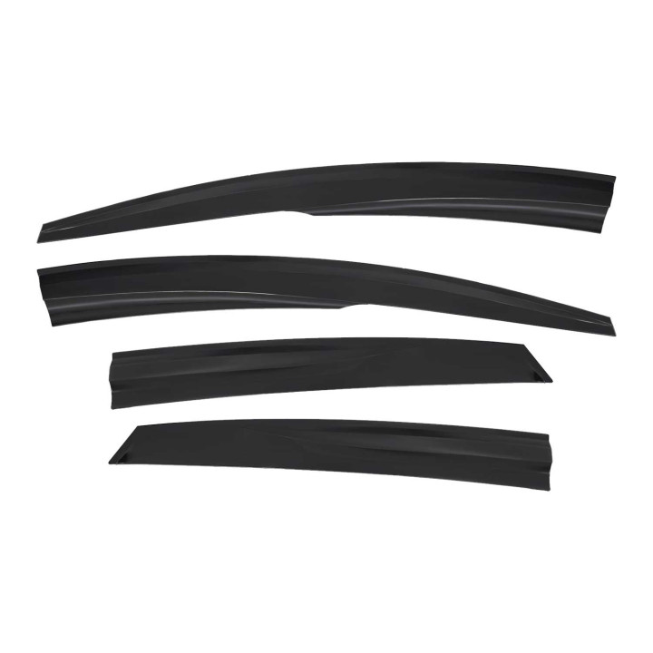 2012-2018 Ford Focus Window Visor Vent Rain Deflector 4-Piece Smoke