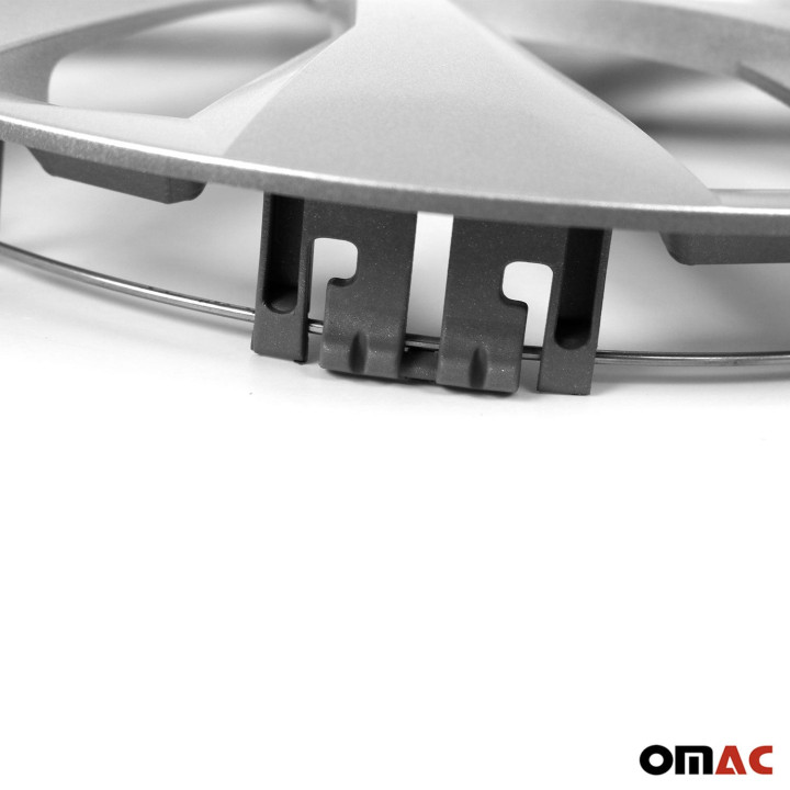 Carolina Hub Caps Wheel Cover 15" Silver Full Set 4-Piece.