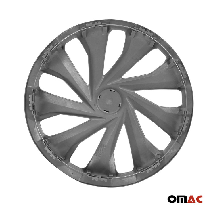 Carolina Hub Caps Wheel Cover 15" Silver Full Set 4-Piece.