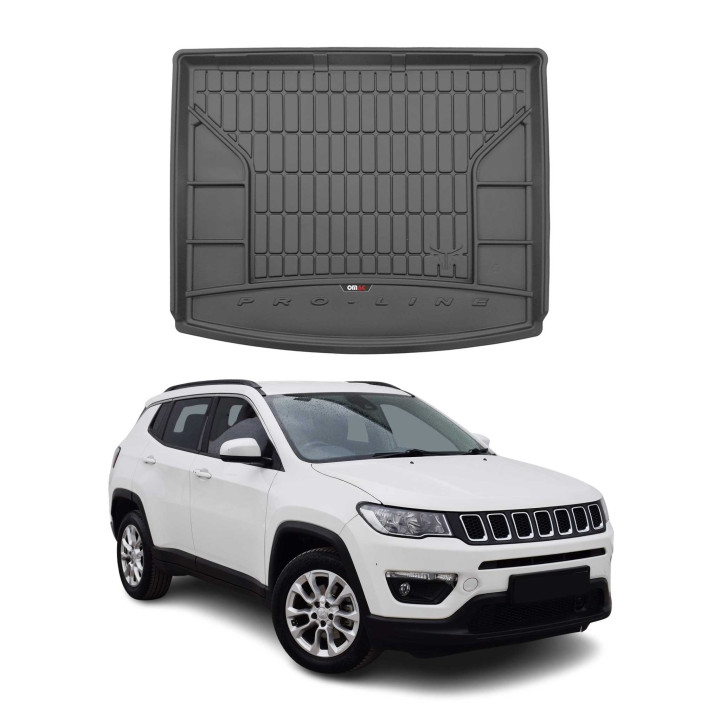 2017-2026 Jeep Compass Premium Cargo Liner Trunk Mat All-Weather Heavy Duty Upper Trunk