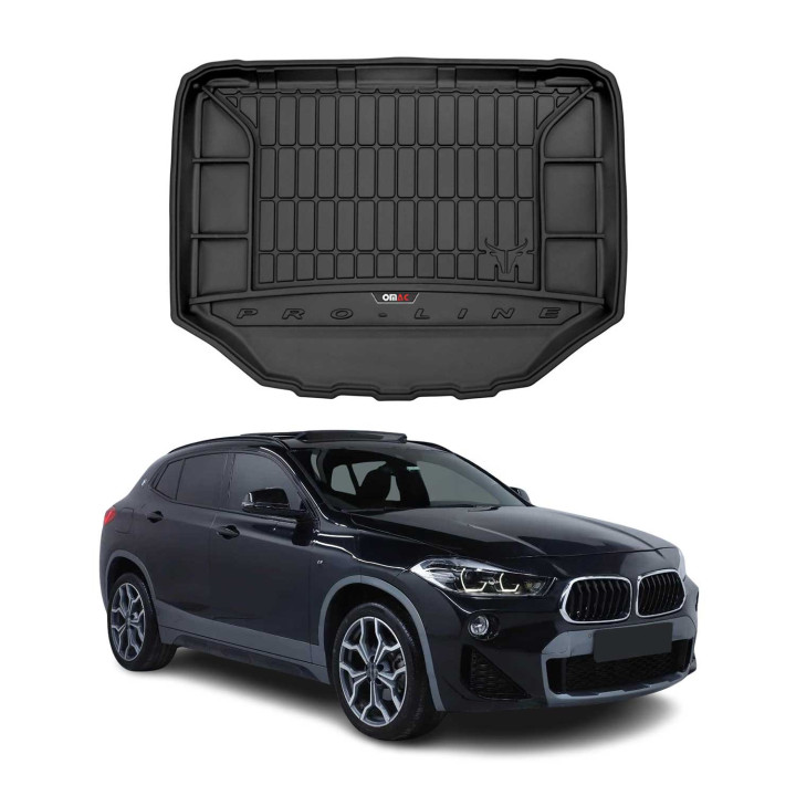 2018-2023 BMW X2 F39 Lower trunk Premium Cargo Liner Trunk Mat All-Weather Heavy Duty Lower Trunk Black