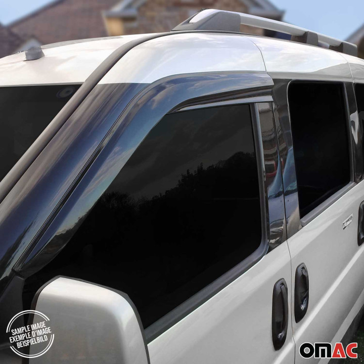 2010-2013 Ford Transit Connect Window Visor Vent Rain Deflector 2-Piece Smoke
