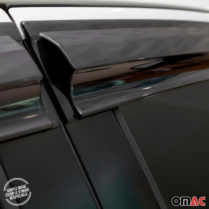 2010-2013 Ford Transit Connect Window Visor Vent Rain Deflector 2-Piece Smoke